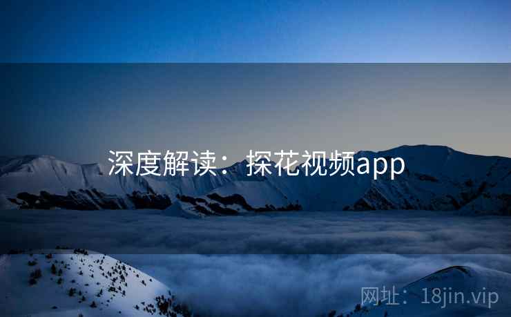 深度解读：探花视频app