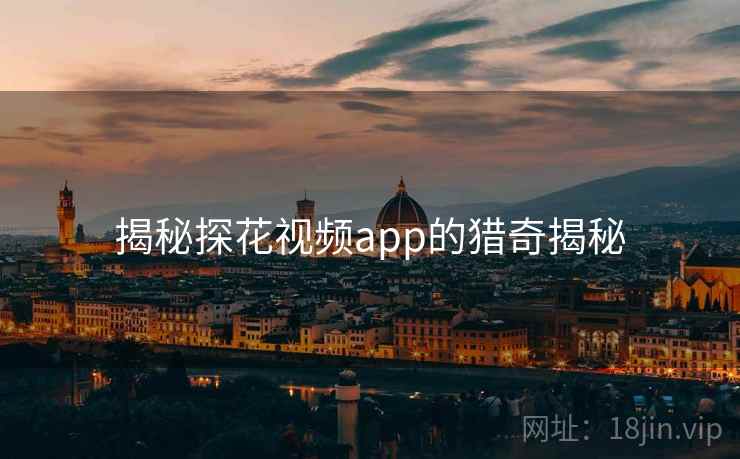 揭秘探花视频app的猎奇揭秘