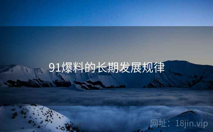 91爆料的长期发展规律  第2张