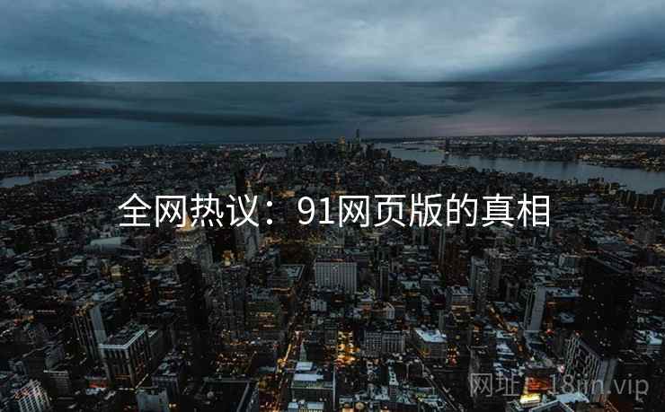 全网热议：91网页版的真相