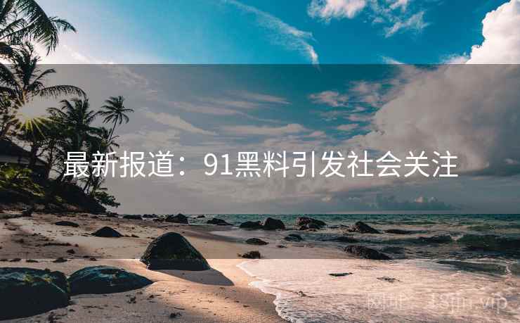 最新报道：91黑料引发社会关注