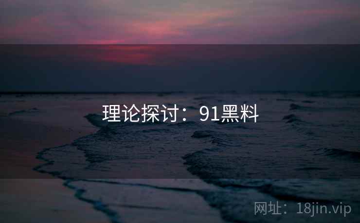 理论探讨：91黑料