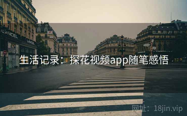 生活记录：探花视频app随笔感悟